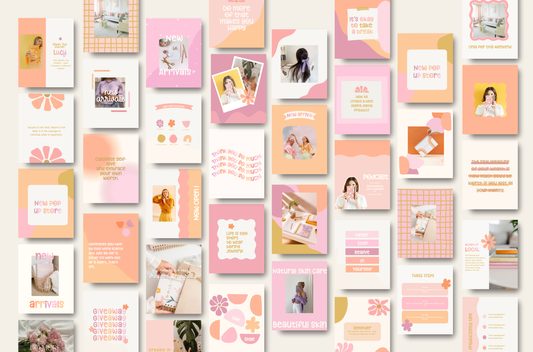 Peachy Playful Instagram Template