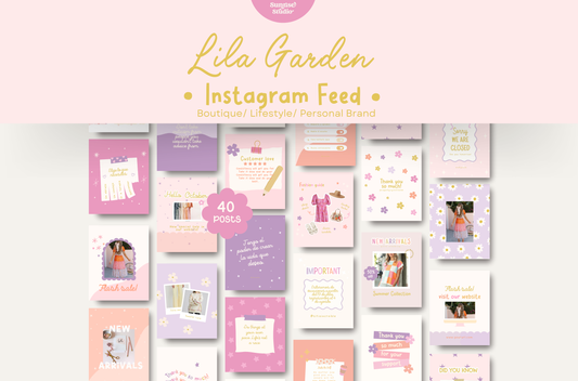 Playful pastel instagram- Lila garden Collection