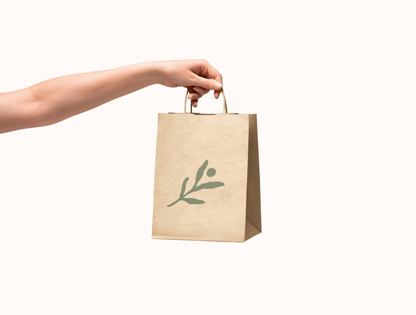 Kit exclusivo de marca orgánica para tiendas locales: diseño artesanal y personalizable