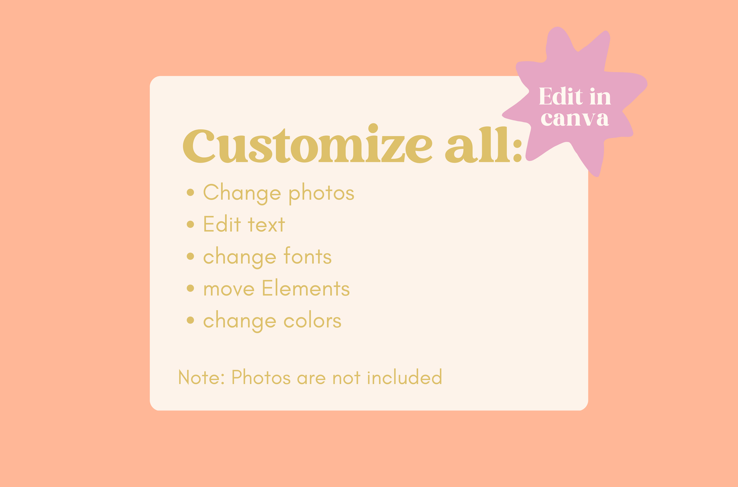 Peachy Playful Instagram Template