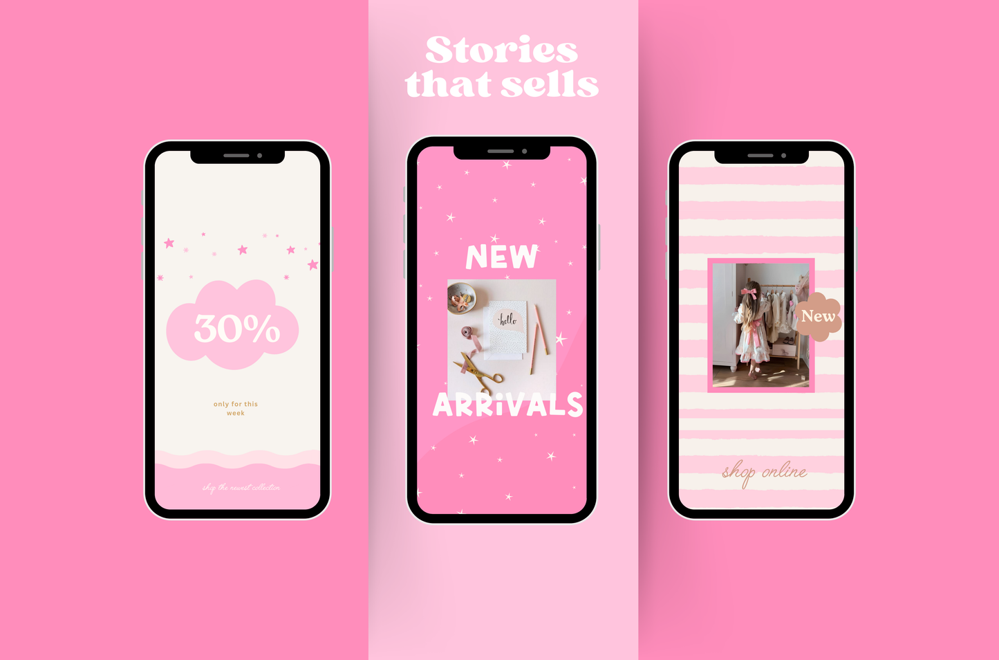 Playful cute Pink instagram Bundle