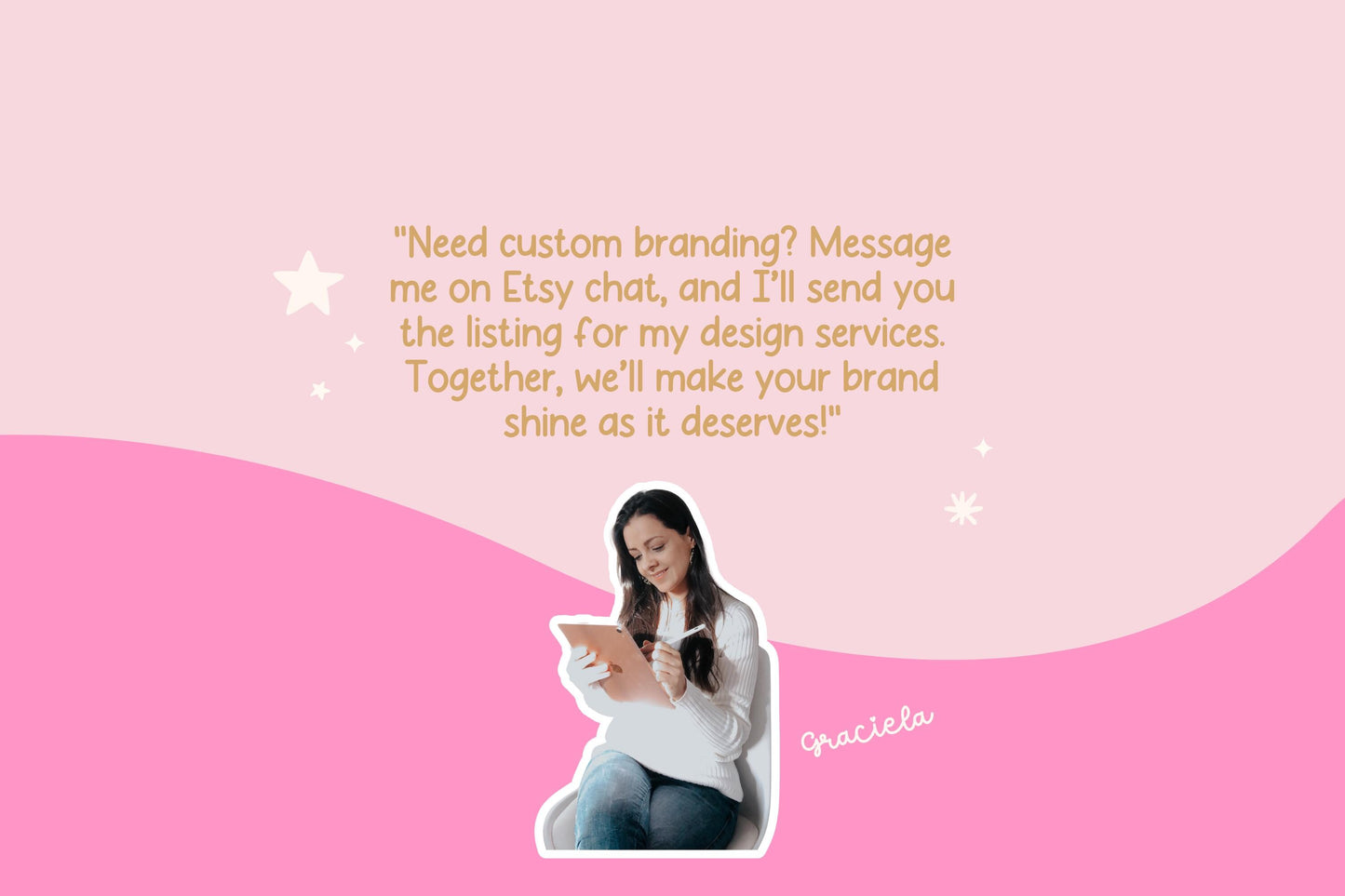 Kit de tienda Etsy rosa, lindo y divertido: incluye plantillas de banner y anuncios para Etsy. Plantillas divertidas de Canva para impulsar tu tienda online.