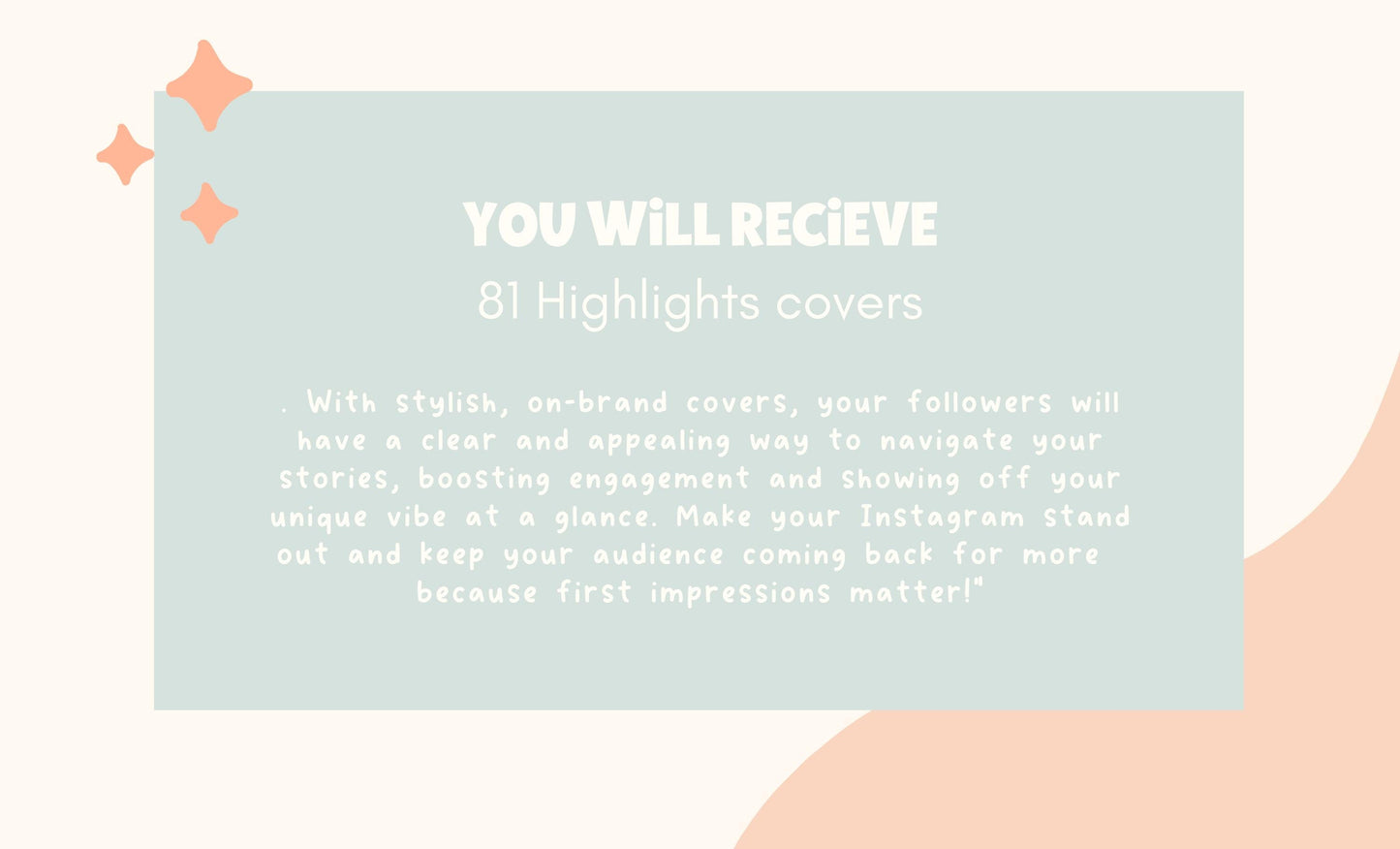 Portada de Instagram destacada con temática lúdica y orgánica, iconos dibujados a mano, iconos de redes sociales, iconos pastel de Instagram, plantilla de Canva