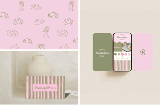 Kit de marca de panadería prediseñado y personalizado: estilo moderno para marcas y negocios de panadería - Descarga instantánea de Canva