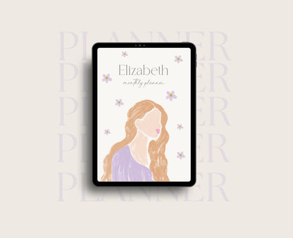 Planificador digital personalizable / Planificador GoodNotes / Planificador para iPad / Planificador diario, Planificador semanal, Planificador mensual / Planificador sin fecha