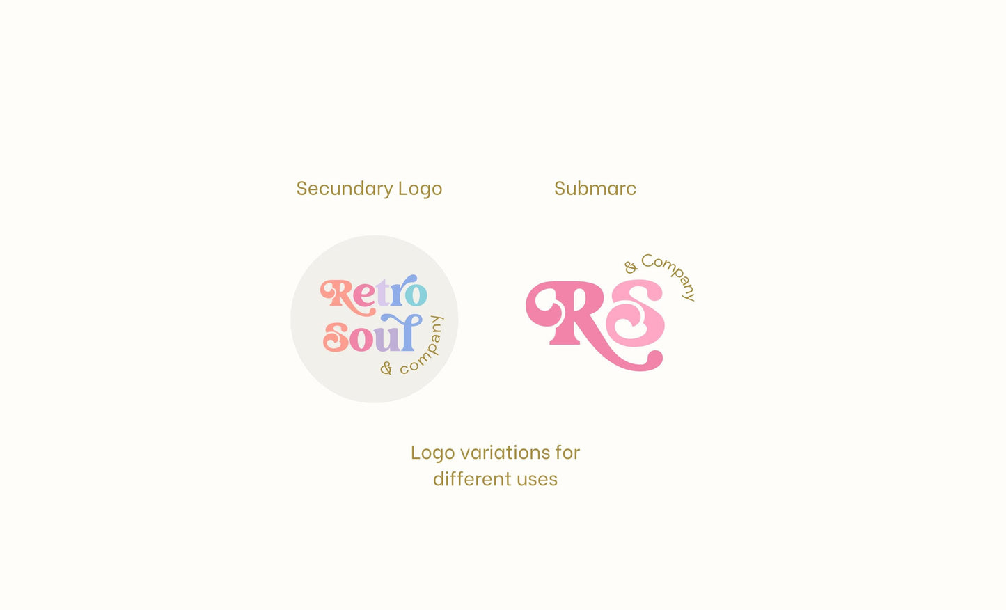 Kit de marca personalizado / Marca retro en tonos pastel / Diseño de marca vibrante