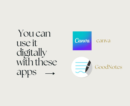 Planificador digital mensual / Planificador digital / Planificador GoodNotes / Planificador para iPad / Planificador de productividad / Planificador diario, Planificador semanal