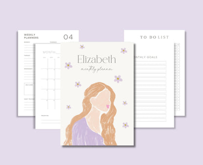 Planificador digital personalizable / Planificador GoodNotes / Planificador para iPad / Planificador diario, Planificador semanal, Planificador mensual / Planificador sin fecha