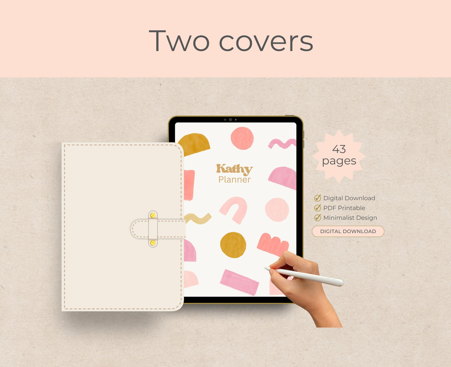 Planificador digital / Planificador Lucky Girl / Planificador GoodNotes / Planificador iPad / Planificador diario, Planificador semanal, Planificador mensual