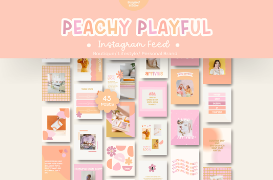 Peachy Playful Instagram Template