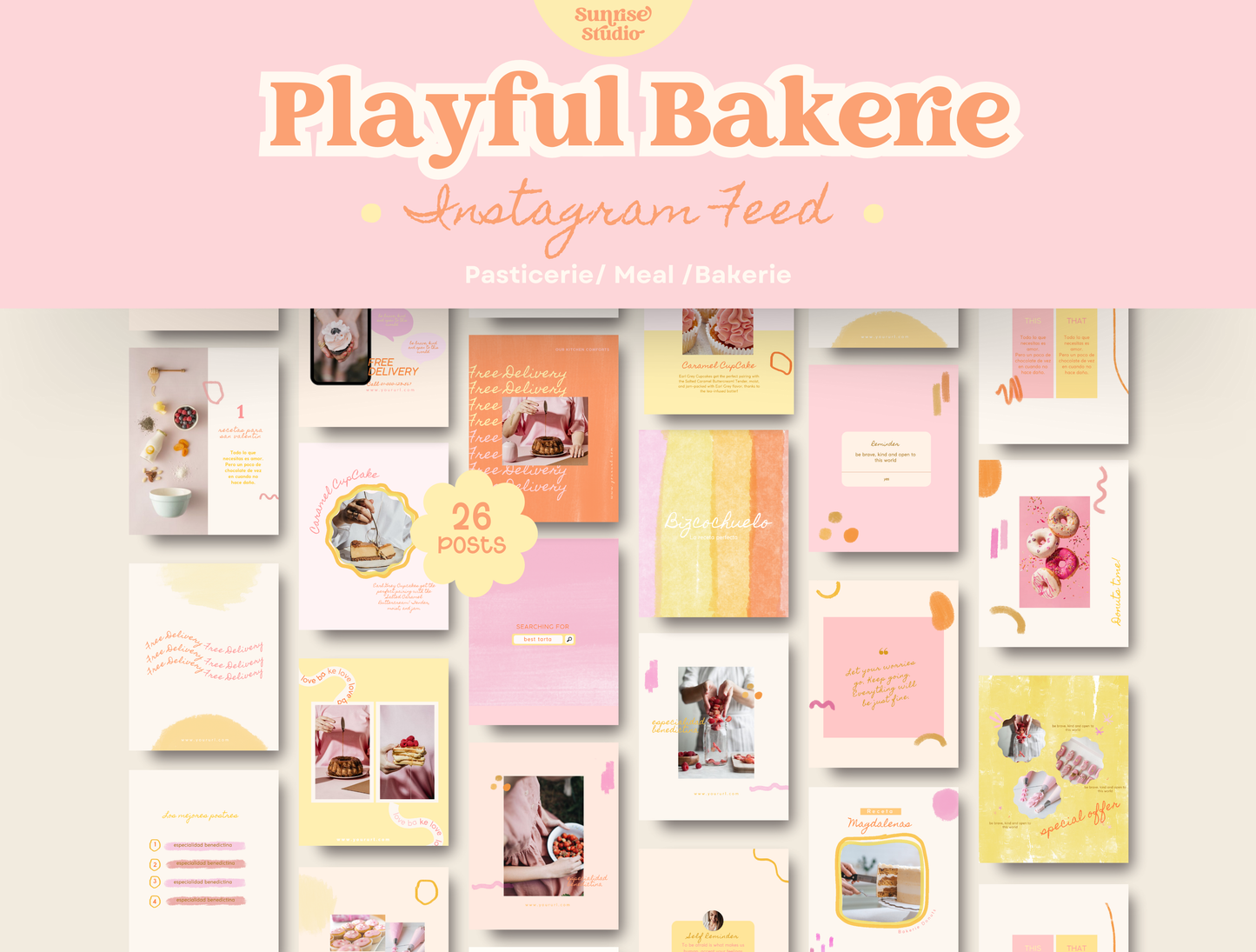 Playful Bakerie Instagram Post Templates