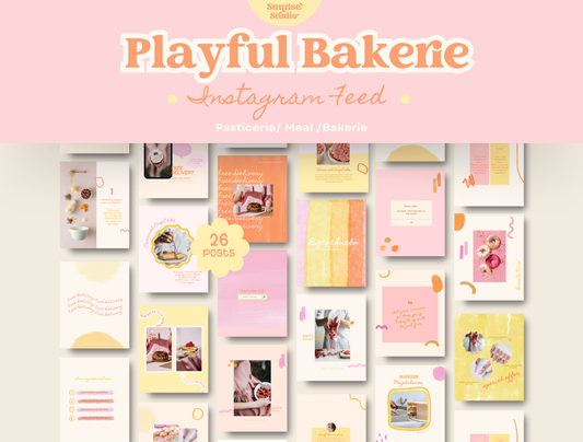 Playful Bakerie Instagram Post Templates