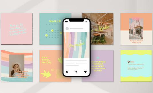 Plantilla de feed de Instagram para tienda de decoración del hogar y diseño de interiores / Canva: plantillas de publicaciones de alto impacto visual y participación, pequeñas empresas