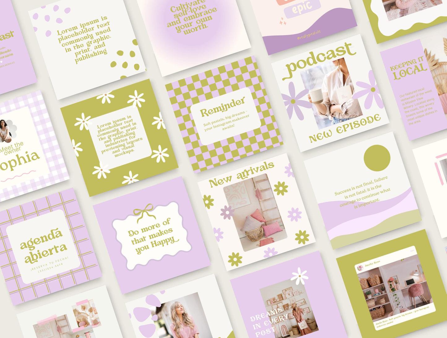 Plantilla de Instagram moderna y de tendencia para influencers y entrenadores de estilo de vida / Plantilla de feed de Instagram / Plantilla de interacción / Tendencias de plantillas de Canva