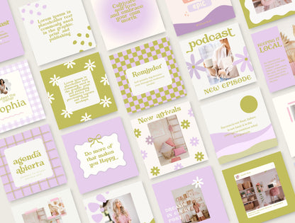 Plantilla de Instagram moderna y de tendencia para influencers y entrenadores de estilo de vida / Plantilla de feed de Instagram / Plantilla de interacción / Tendencias de plantillas de Canva