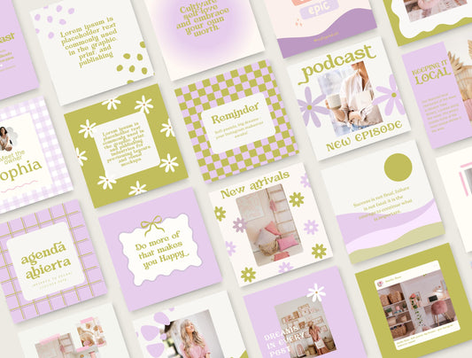 Plantilla de Instagram moderna y de tendencia para influencers y entrenadores de estilo de vida / Plantilla de feed de Instagram / Plantilla de interacción / Tendencias de plantillas de Canva