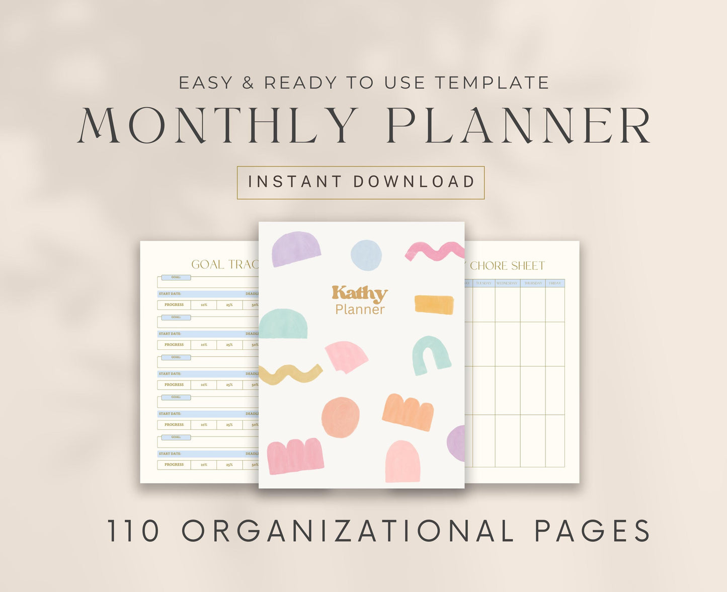 Planificador digital lúdico / Planificador mensual / Planificador GoodNotes / Planificador de iPad / Planificador diario, Planificador semanal