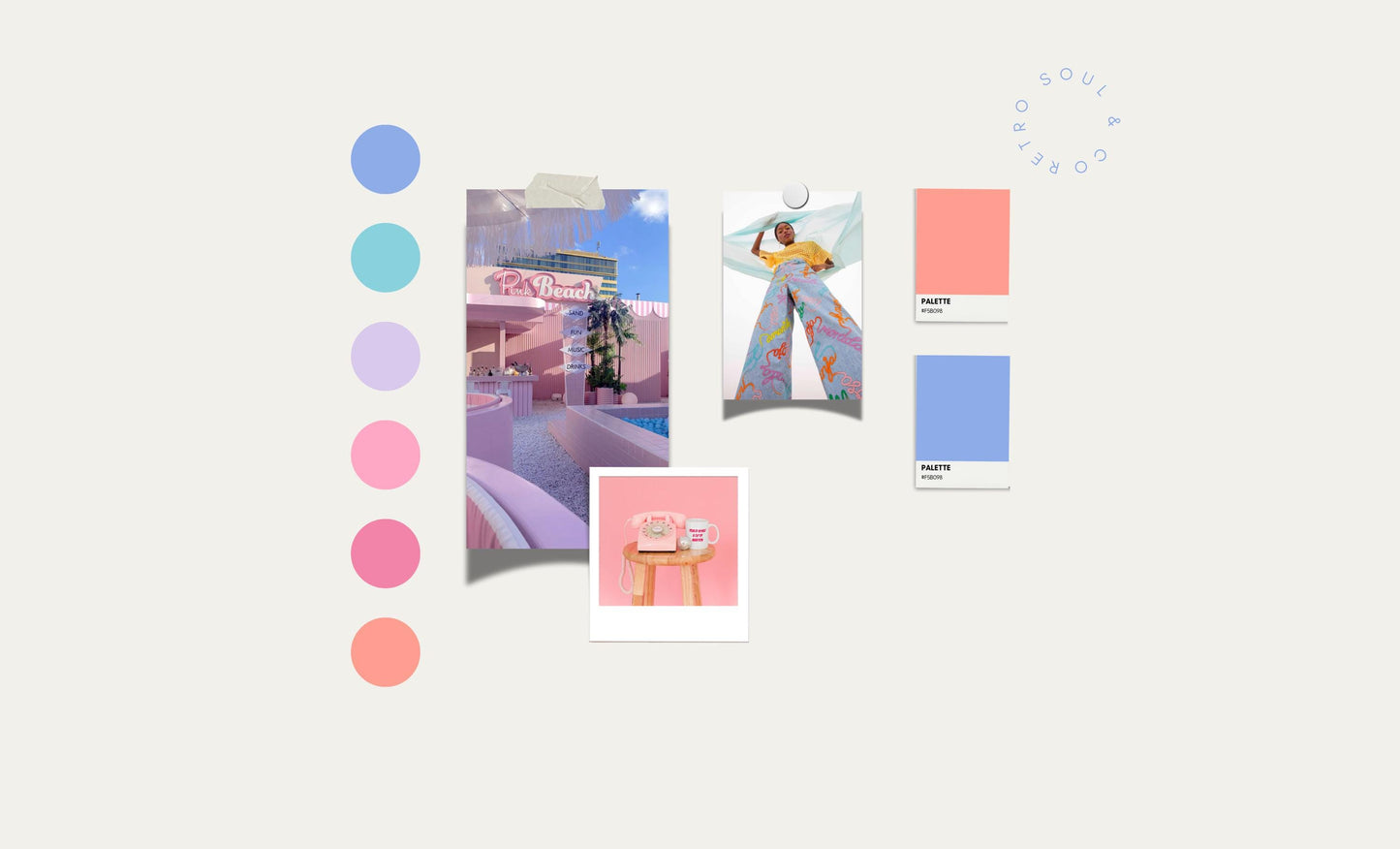 Kit de marca personalizado / Marca retro en tonos pastel / Diseño de marca vibrante