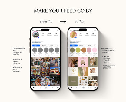 Servicio de diseño de Instagram personalizado para propietarios de empresas