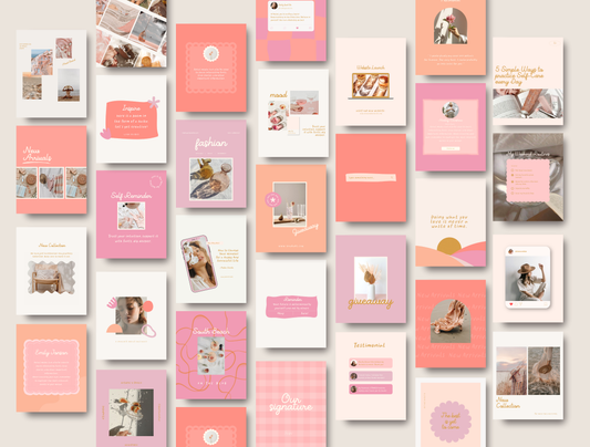 Playful trendy  instagram template- Brighten Sunshine Collection