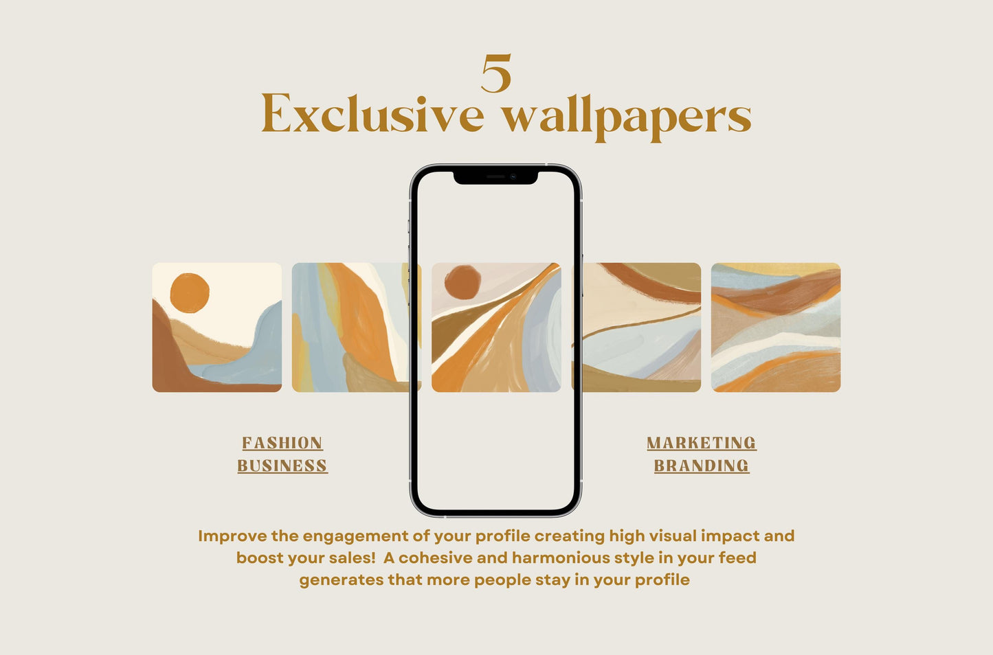 Plantilla de Instagram artística bohemia y terrosa / Canva: plantillas de publicaciones para pequeñas empresas, personas influyentes, coaching y estilo de vida