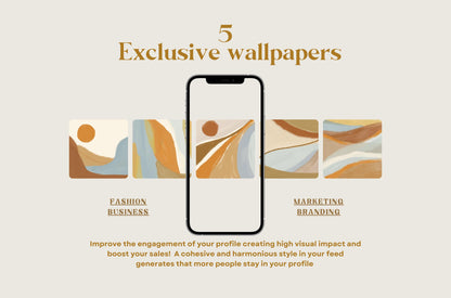 Plantilla de Instagram artística bohemia y terrosa / Canva: plantillas de publicaciones para pequeñas empresas, personas influyentes, coaching y estilo de vida