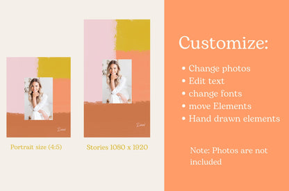 Tendencia terrosa para el feed artístico de Instagram de Coach / Canva: plantillas de publicaciones hechas a mano de alto impacto visual y estrategia de participación para pequeñas empresas