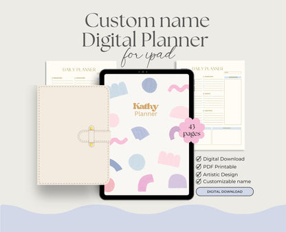 Planificador digital lúdico / GoodNotes / Planificador para iPad / Planificador diario, Planificador semanal / Planificador mensual / lúdico / Productividad / Organización