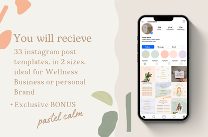 Pastel calm Instagram Template