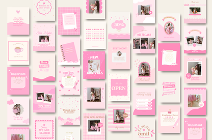 Playful cute Pink instagram Bundle