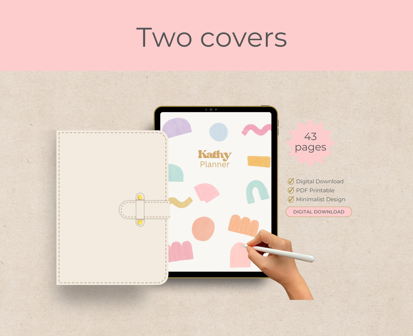 Planificador digital lúdico / Planificador mensual / Planificador GoodNotes / Planificador de iPad / Planificador diario, Planificador semanal