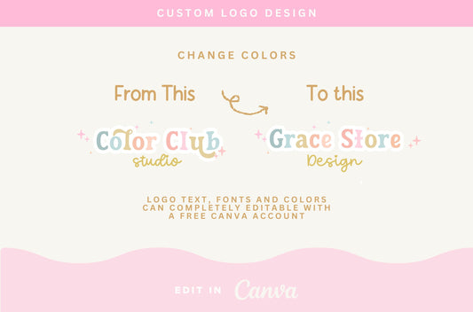 Logotipo colorido: diseño bohemio retro moderno para pequeñas empresas, logotipos modernos y brillantes para boutiques y una marca divertida - HC01