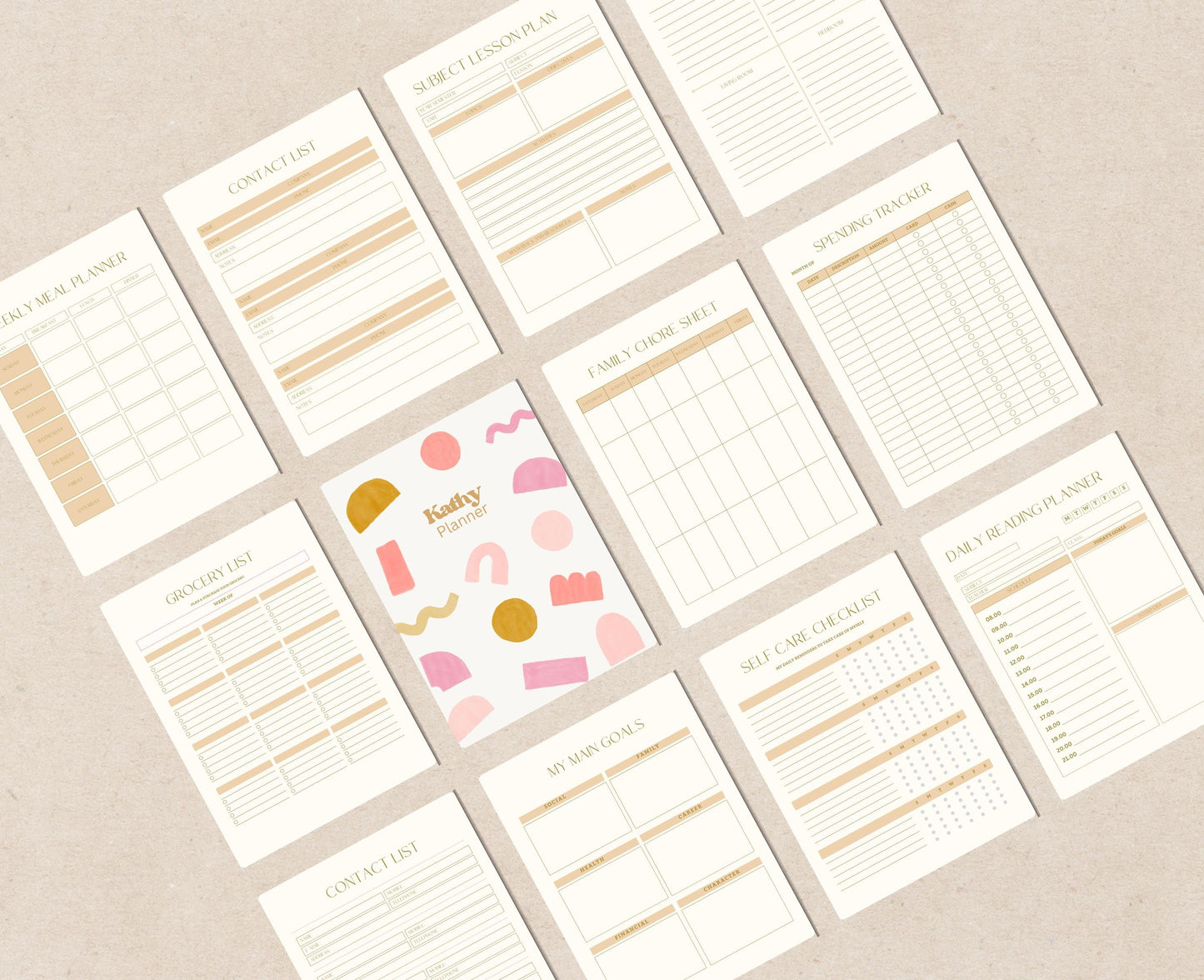 Planificador digital / Planificador Lucky Girl / Planificador GoodNotes / Planificador iPad / Planificador diario, Planificador semanal, Planificador mensual