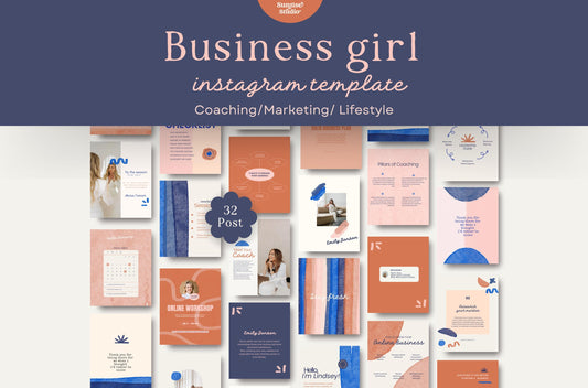 Feed artístico de Instagram de Coach / Canva: plantillas de publicaciones hechas a mano de alto impacto visual y estrategia de participación para pequeñas empresas