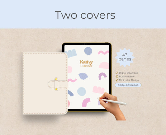 Planificador digital lúdico / GoodNotes / Planificador para iPad / Planificador diario, Planificador semanal / Planificador mensual / lúdico / Productividad / Organización