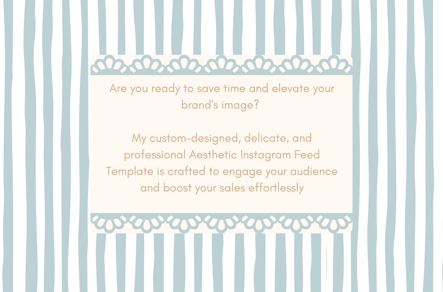 Blue Coquette Aesthetic Instagram Template