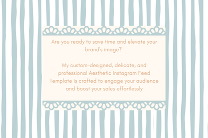 Blue Coquette Aesthetic Instagram Template