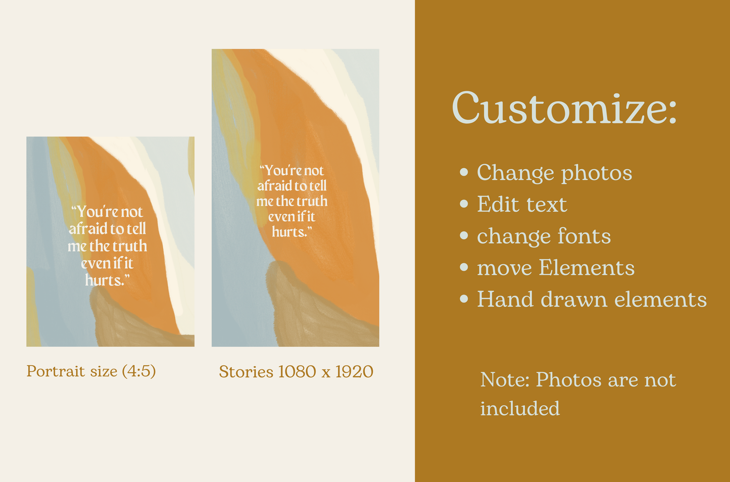 Artistic Boho Earthy Instagram Template