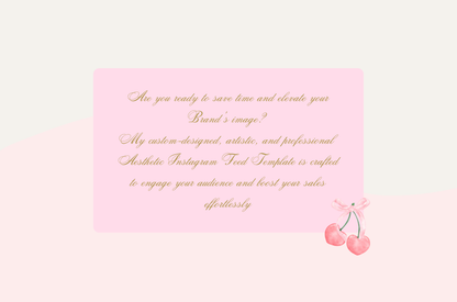 Romantic Coquette instagram template