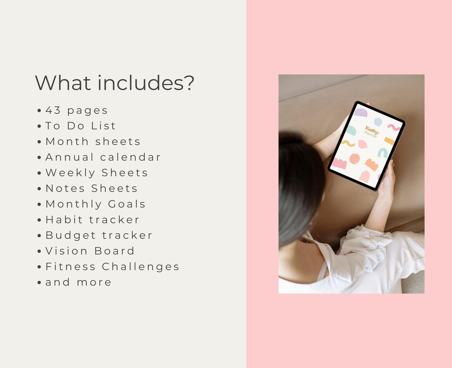 Planificador digital lúdico / Planificador mensual / Planificador GoodNotes / Planificador de iPad / Planificador diario, Planificador semanal