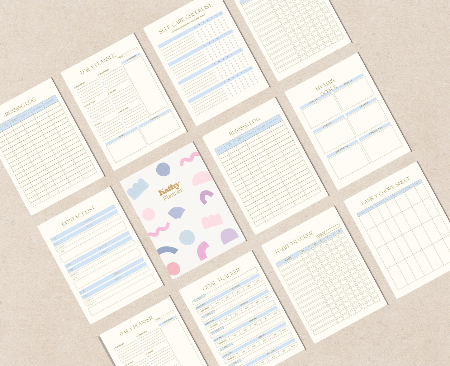 Planificador digital lúdico / GoodNotes / Planificador para iPad / Planificador diario, Planificador semanal / Planificador mensual / lúdico / Productividad / Organización