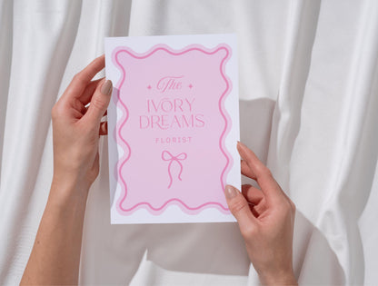 Kit de marca floral orgánica: prediseñado y editable en Canva, diseño de marca femenino para floristerías