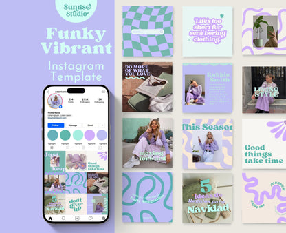 Plantillas de Instagram de estilo de vida moderno y divertido / Diseños de publicaciones de Canva para una alta interacción e impacto visual