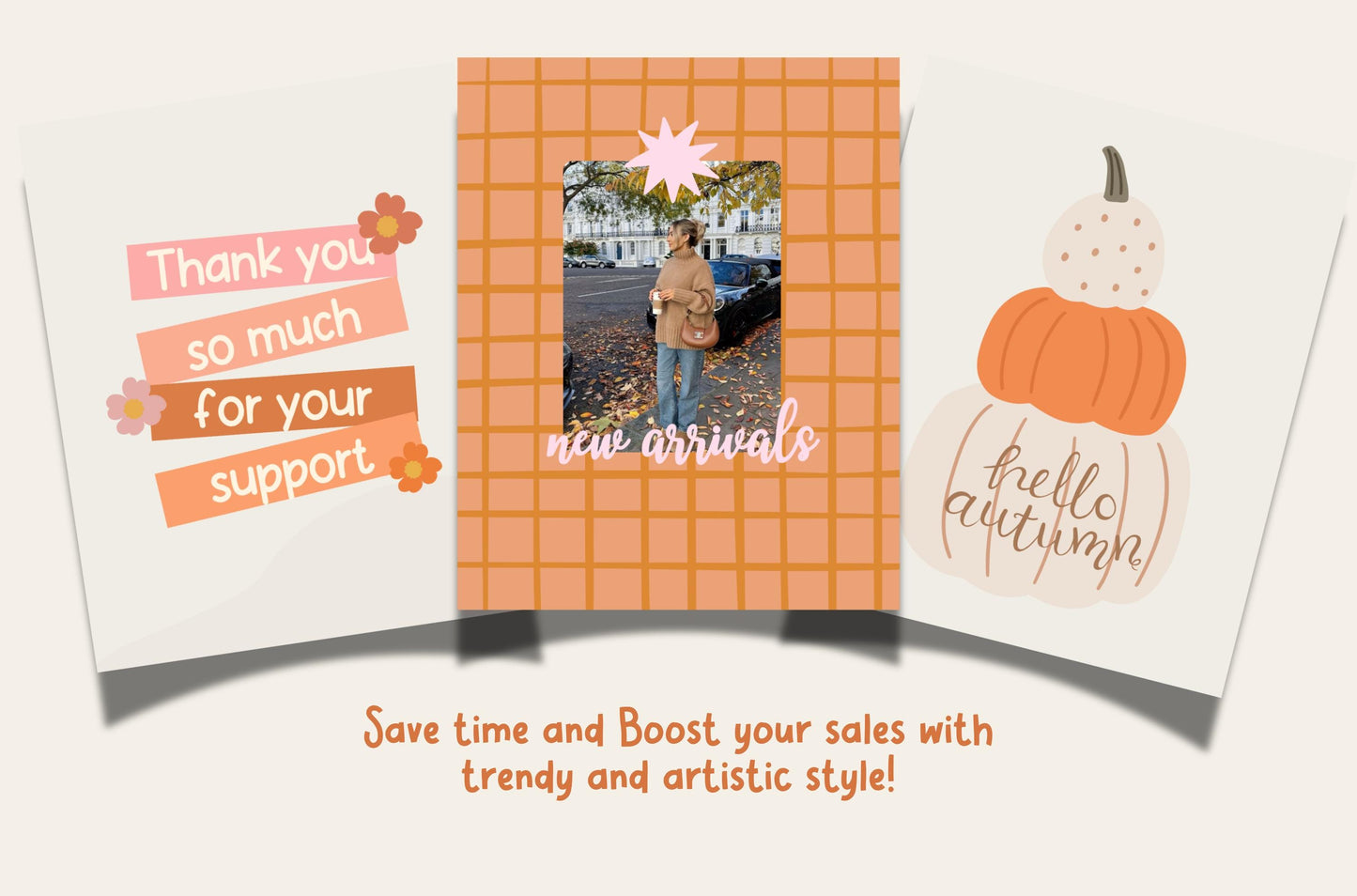 Plantillas de Instagram de otoño en Canva - Ideas para historias de Instagram de otoño - Plantillas para publicaciones de Instagram de otoño - Instagram de Halloween