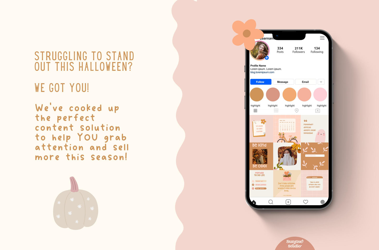 Plantillas de Instagram para otoño (Canva) - Ideas para historias de Instagram de otoño - Plantillas para publicaciones de Instagram de otoño - Instagram de Halloween/Temporada de rebajas