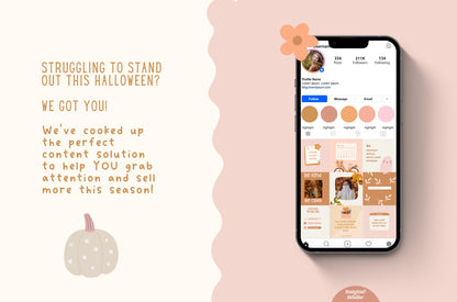 Plantillas de Instagram para otoño (Canva) - Ideas para historias de Instagram de otoño - Plantillas para publicaciones de Instagram de otoño - Instagram de Halloween/Temporada de rebajas