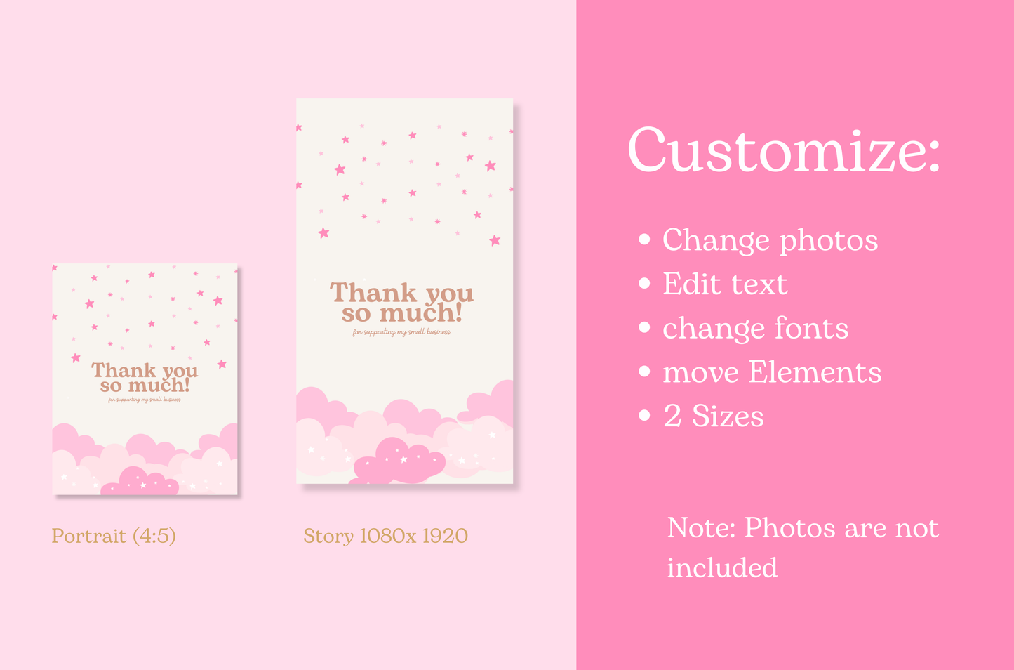 Playful cute Pink instagram Bundle