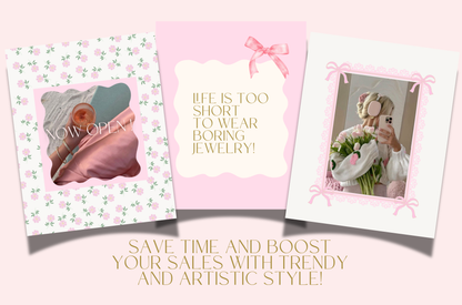 Romantic Coquette instagram template