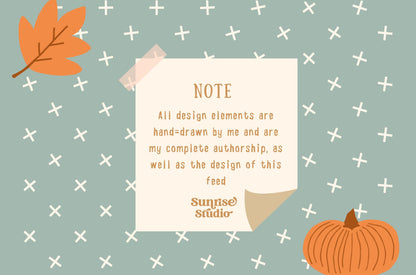 Plantillas de paquete de feeds de Instagram de Feliz Día de Acción de Gracias - Impulsa la participación - Plantilla de ventas navideñas - Feed de otoño - Plantilla de Canva de otoño - Historia de ventas