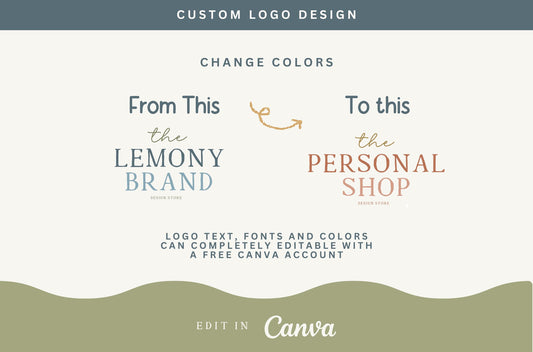 Logotipo colorido: diseño bohemio retro moderno para pequeñas empresas, logotipos modernos y brillantes para boutiques y una marca divertida - HC01